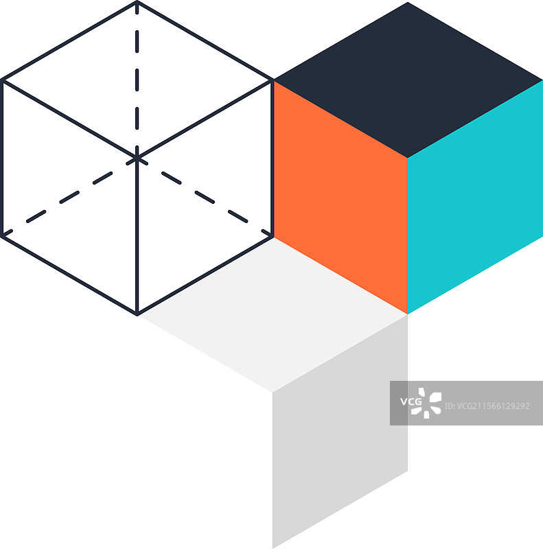 3D建模扁平网页图标概念图片素材