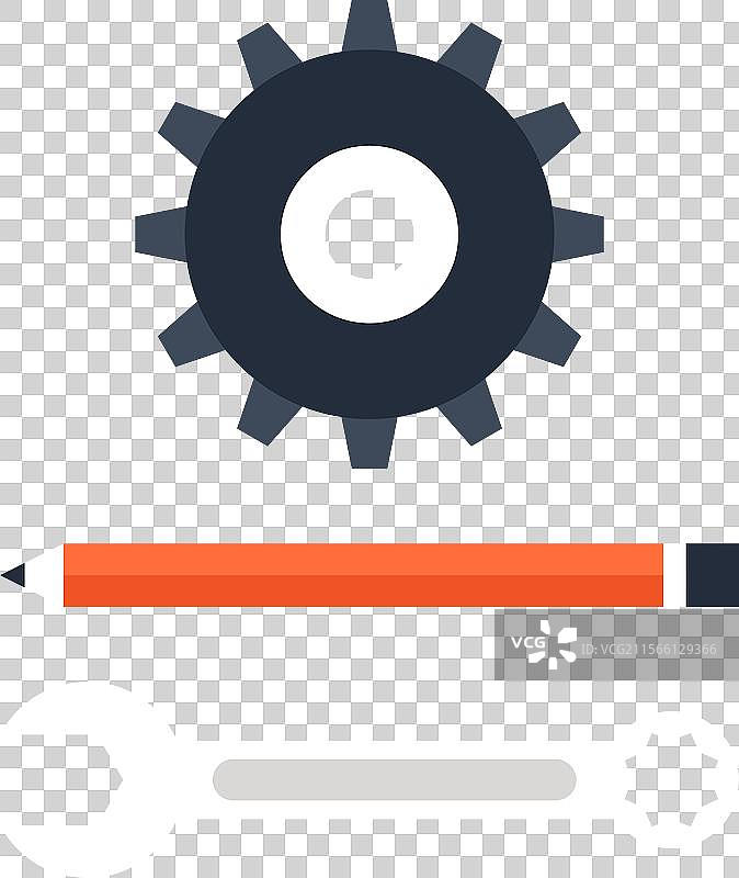 工程扁平网页图标概念图片素材