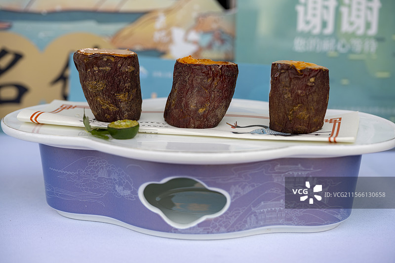 创意杭帮菜 芝士红薯图片素材