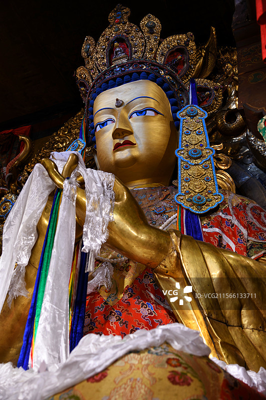 拉萨色拉寺 措钦大殿图片素材