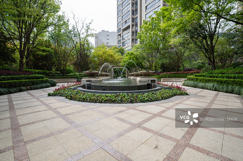 小区绿化图片素材