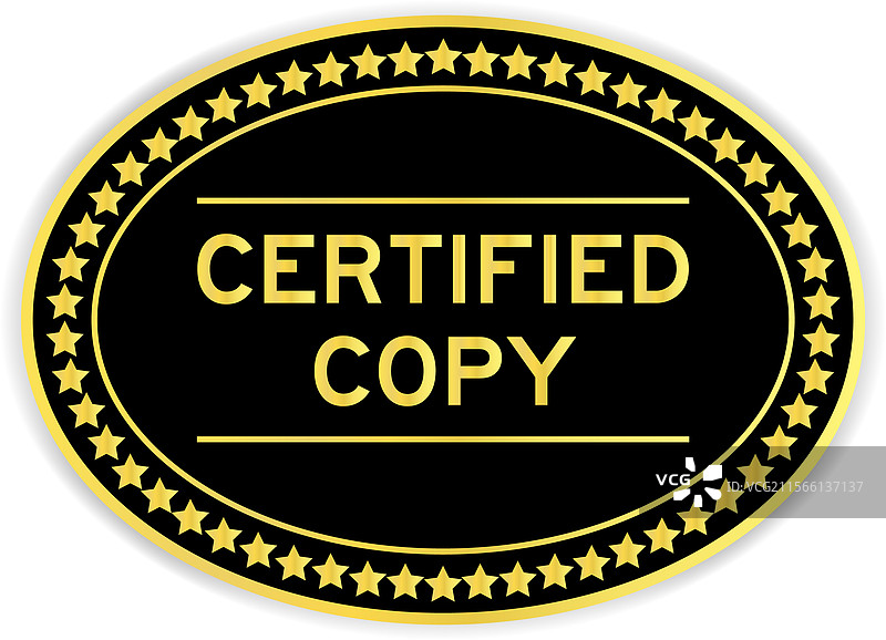 黑色和金色的椭圆形标签贴纸，上面有文字图片素材