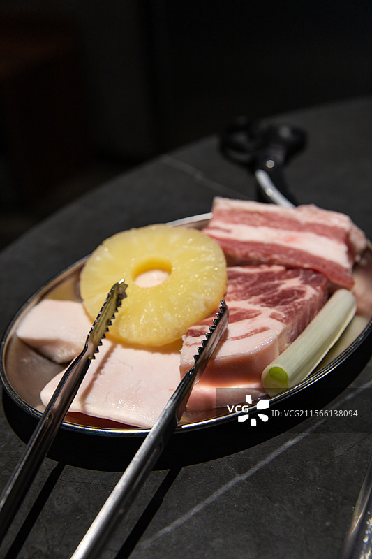 韩式菠萝烤肉图片素材