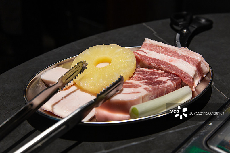 韩式菠萝烤肉图片素材