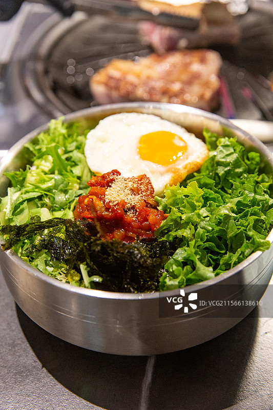 韩式鱿鱼酱拌饭图片素材