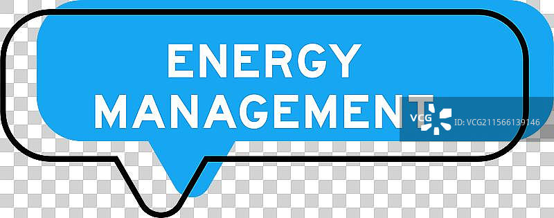 带有“能量”字样的演讲横幅和蓝色阴影图片素材