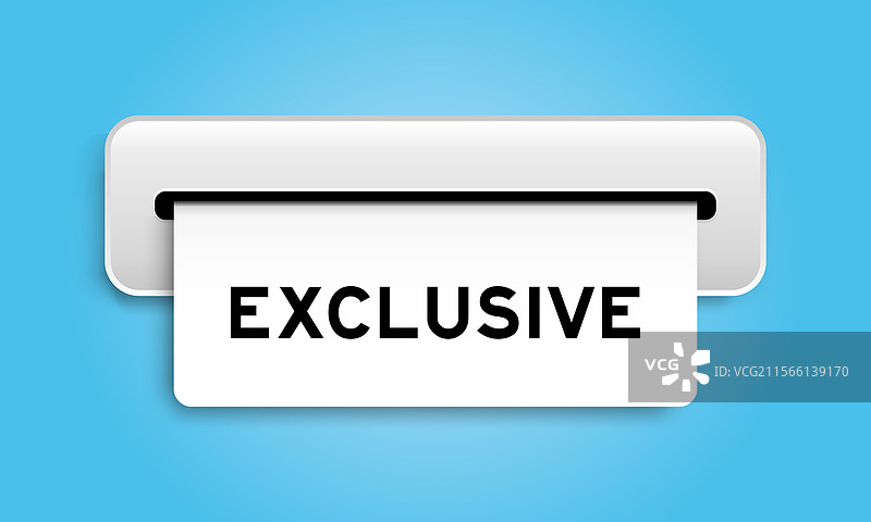 白色优惠券横幅，上面写着“独家”图片素材