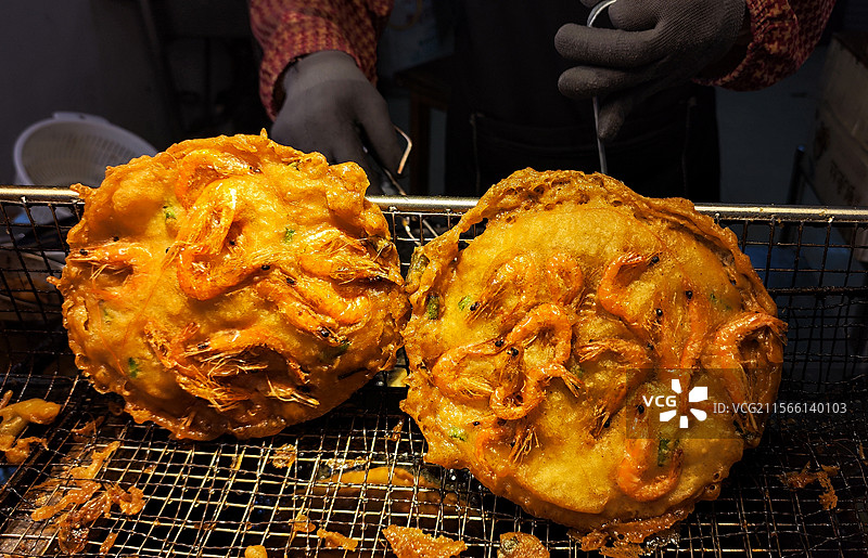 虾饼，广西北海传统美食图片素材