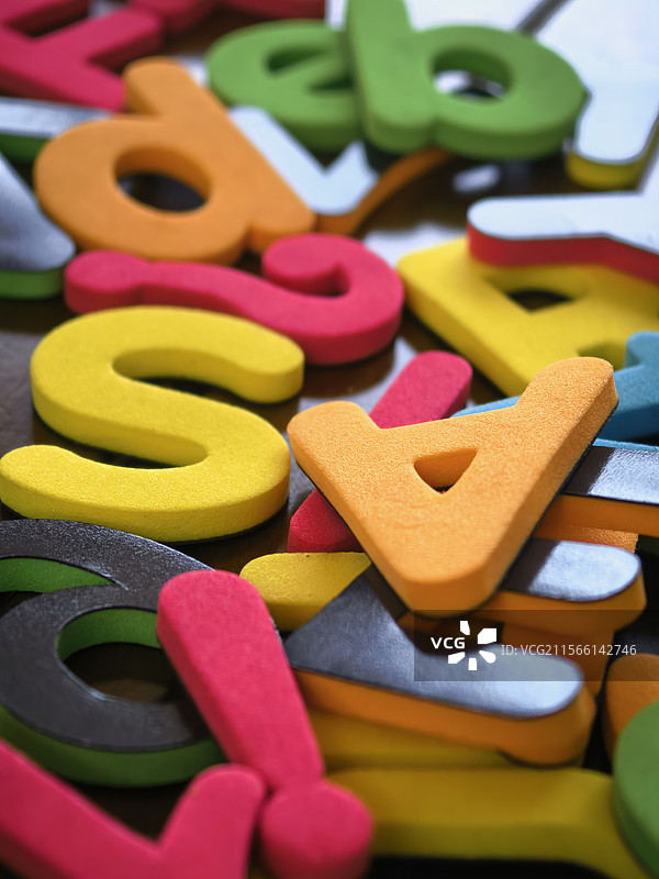 彩色字母数字图片素材