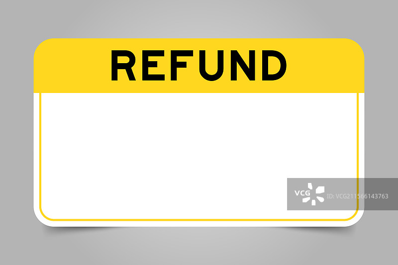 带有黄色标题的标签横幅图片素材