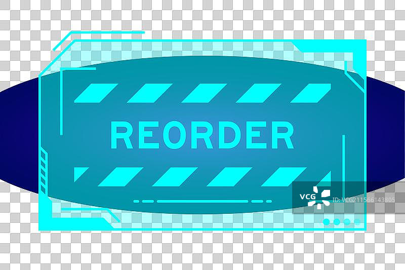 未来感的蓝色HUD横幅图片素材