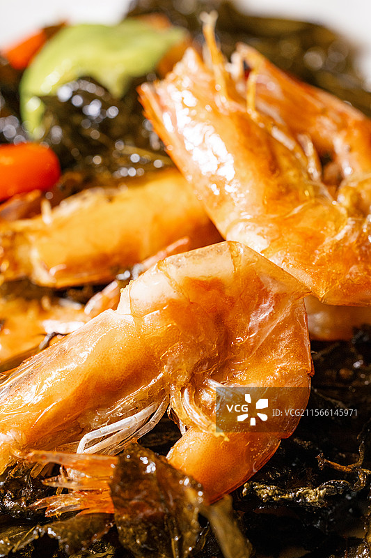 油爆虾大虾开背虾炸虾虾图片素材