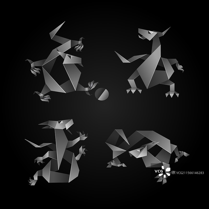 折纸龙 2036年图片素材