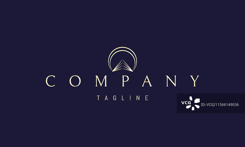 金色标志与抽象图像图片素材