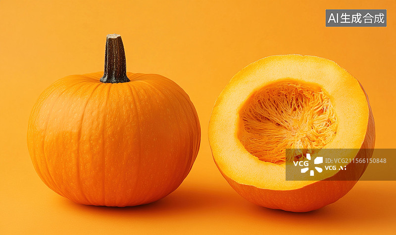 【AI数字艺术】南瓜切片图片素材