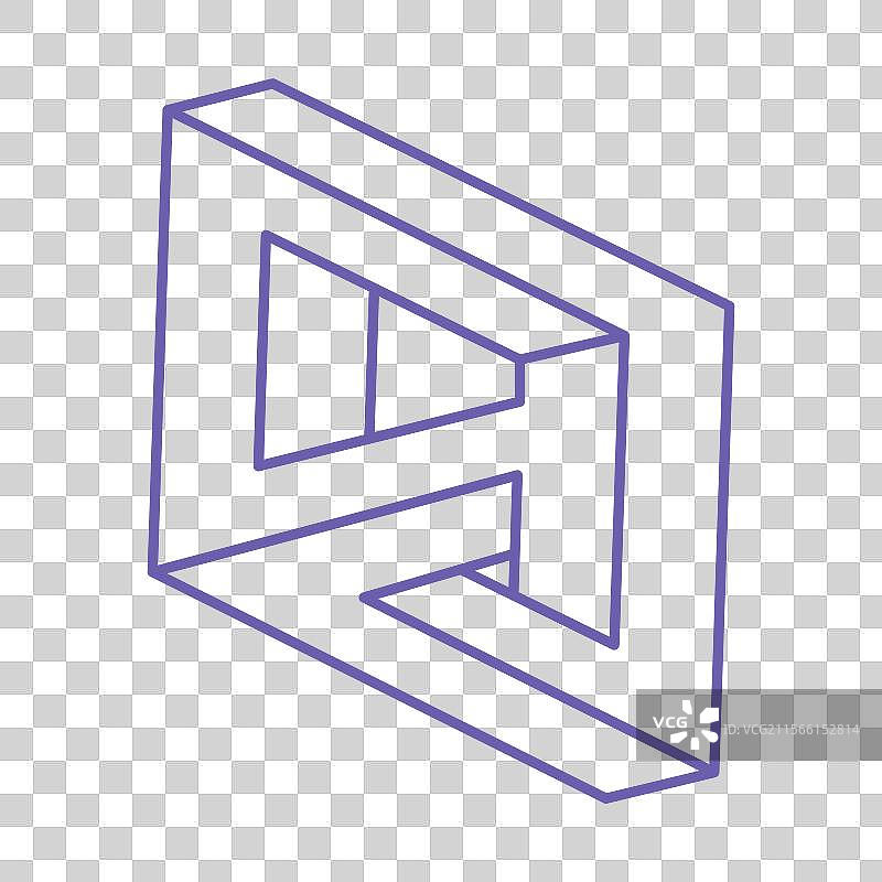 不可能的形状 神圣几何 光学艺术图片素材