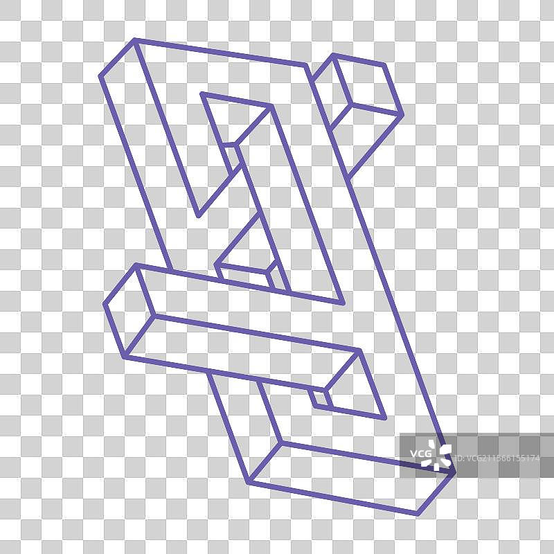 不可能的形状神圣几何图形光学图片素材