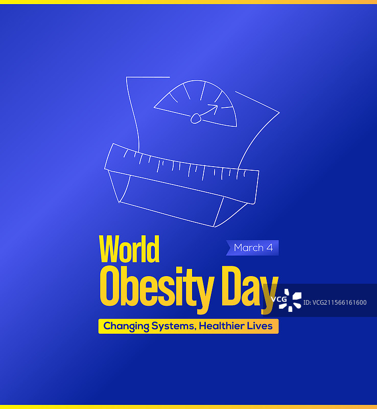 2025年世界肥胖日创意横幅图片素材