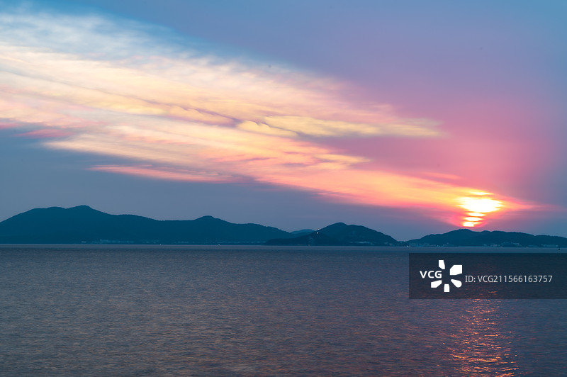 舟山日出图片素材