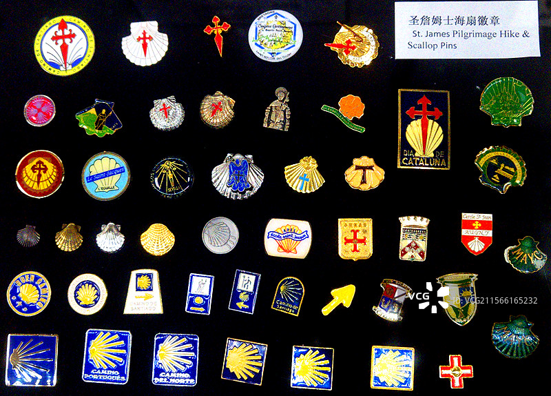 2025年五一假期、广州国际贝壳展、圣詹姆士海扇徽章、海洋生物、工艺品、纪念品、藏品图片素材