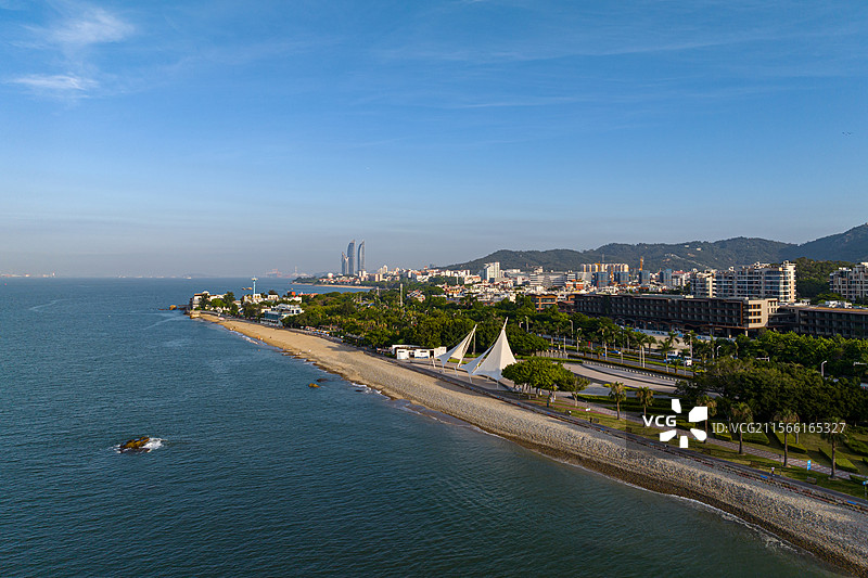 厦门双子塔世茂大厦图片素材