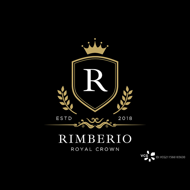 创意皇家皇冠标志设计图片素材