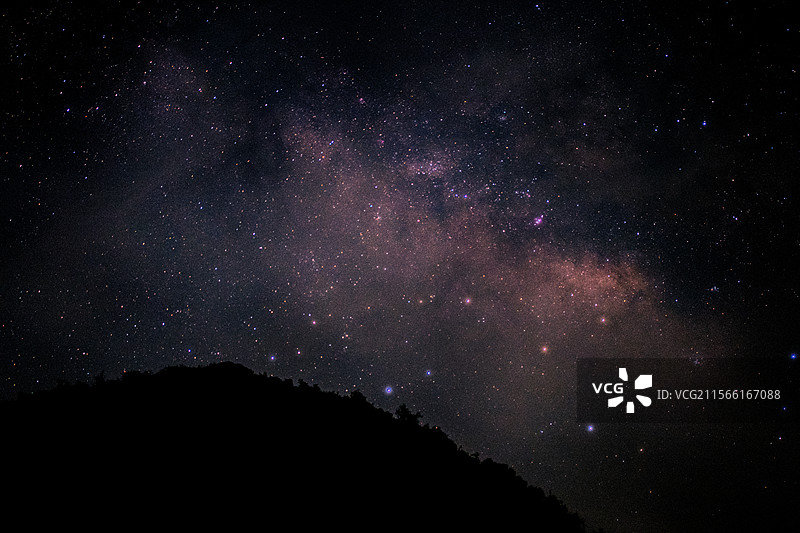 南宁市隆安县更望湖的璀璨银河图片素材