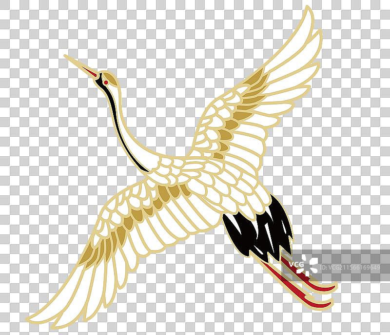 中国仙鹤元素图片素材