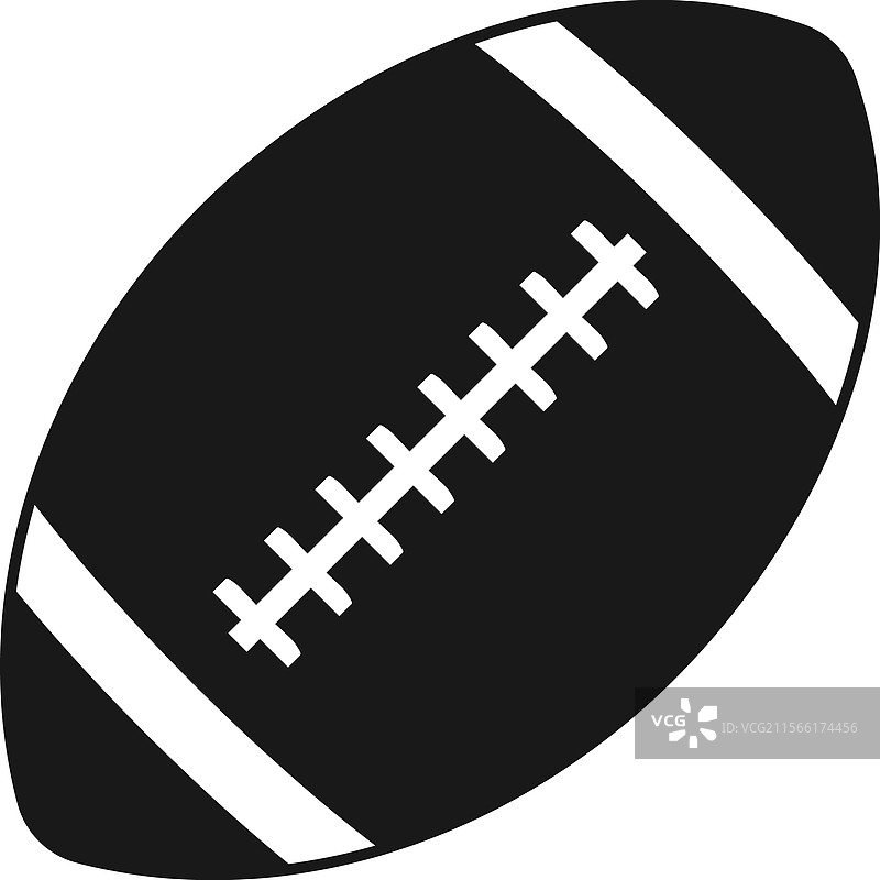 美式足球图标轮廓图片素材
