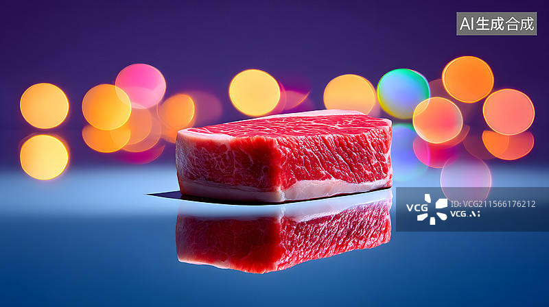 【AI数字艺术】完美烤牛排美食背景图片素材