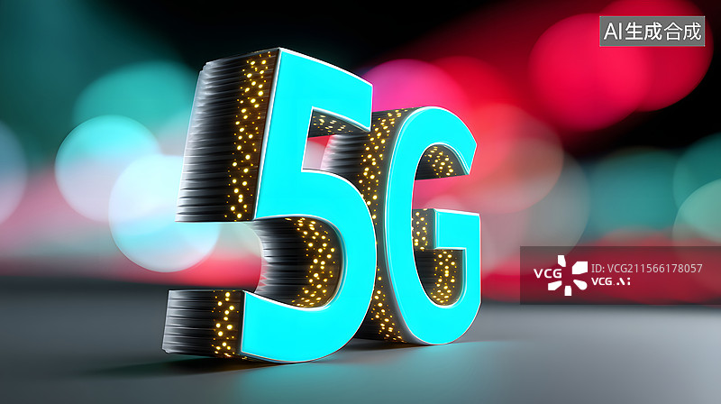 【AI数字艺术】互联网5G的抽象商业背景图片素材