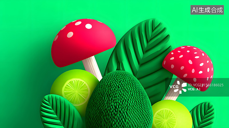 【AI数字艺术】健康食物特色美食插图图片素材