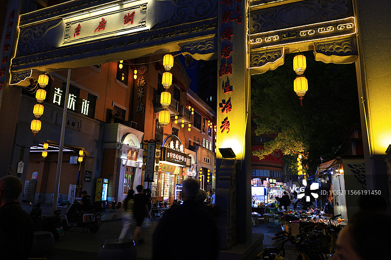 户部巷，汉口江滩，吉庆街，武汉长江大桥，黄鹤楼，武汉市历史文化街区，老房子，图片素材