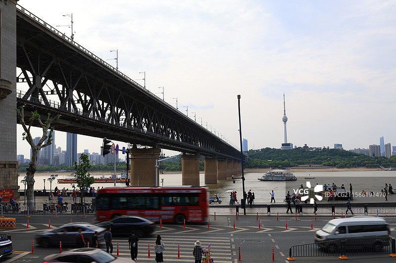 户部巷，汉口江滩，吉庆街，武汉长江大桥，黄鹤楼，武汉市历史文化街区，老房子，图片素材