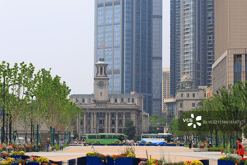 户部巷，汉口江滩，吉庆街，武汉长江大桥，黄鹤楼，武汉市历史文化街区，老房子，图片素材