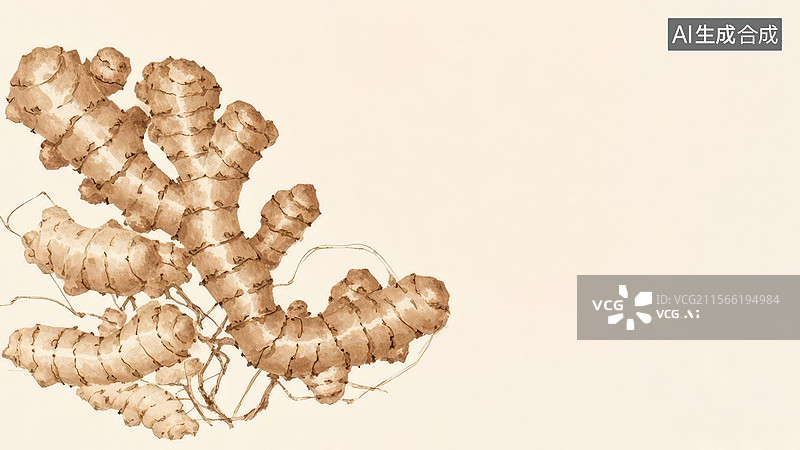 【AI数字艺术】水墨画居左1姜根的详细描绘图片素材