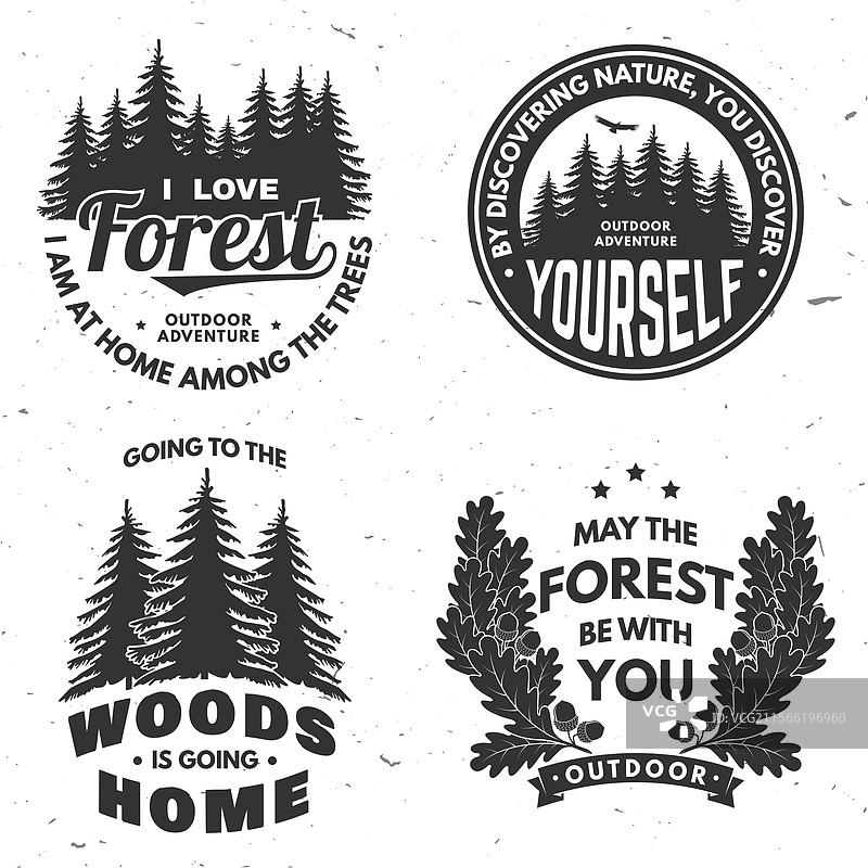 户外冒险徽章设计概念图片素材