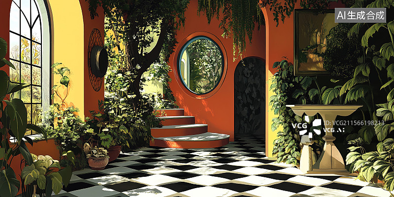 【AI数字艺术】装修故事插图插画图片素材