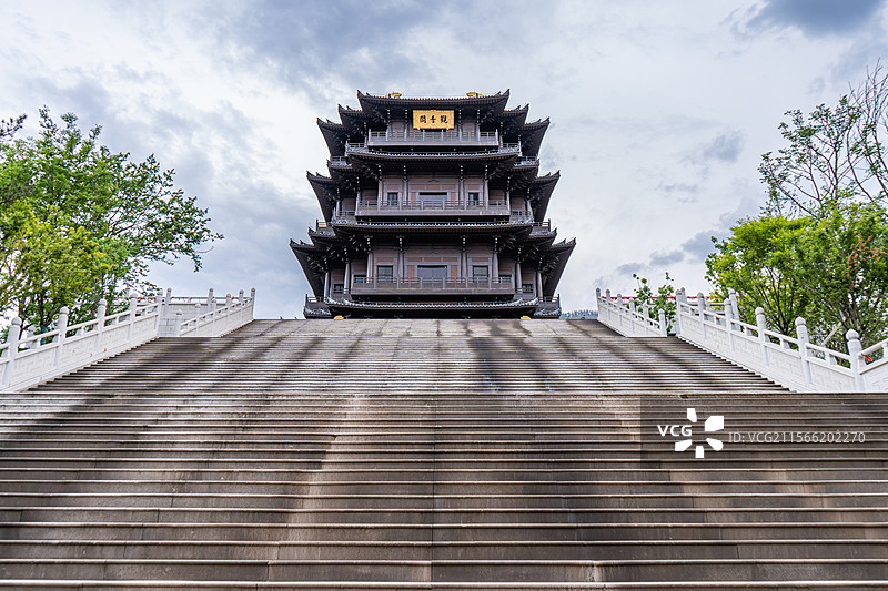 四川德阳绵竹市汉旺镇白云山吉祥寺观音阁图片素材