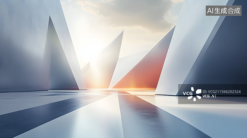 【AI数字艺术】汽车展示背景城市现代艺术中心建筑室内空间图片素材