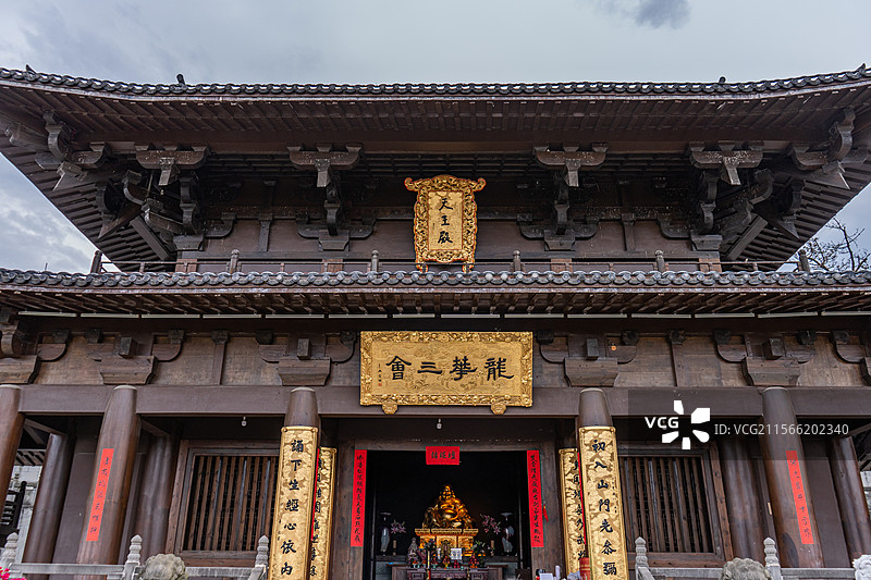 四川德阳绵竹市汉旺镇吉祥寺天王殿图片素材