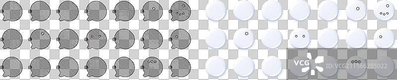 心理学家们聊天和面试排队图片素材