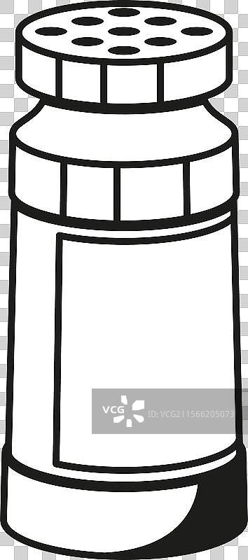 黑白浴盐包装图片素材