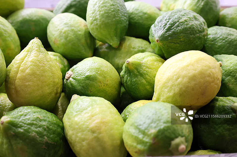 一筐柠檬图片素材