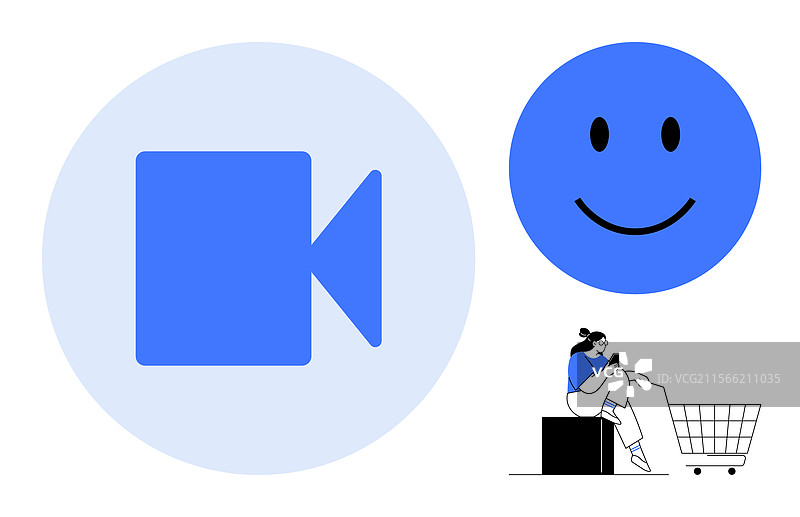 数字通信电子商务与用户图片素材
