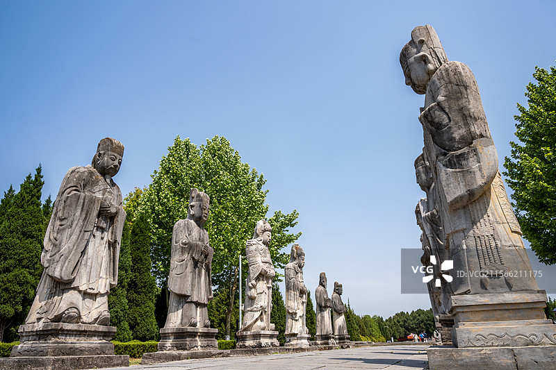 江苏盱眙明祖陵神道石刻图片素材
