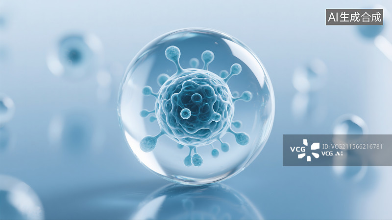 【AI数字艺术】细胞分子图片素材