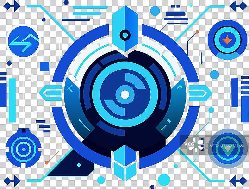 科技概念展示背景发光科幻图片素材