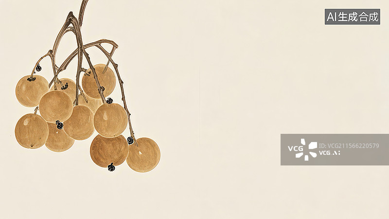 【AI数字艺术】水墨画居左图片素材