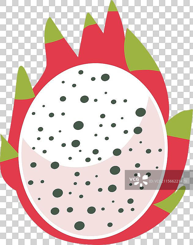 卡通白色火龙果图像图片素材